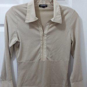 Costa Blanca Cream Blouse - long sleeves